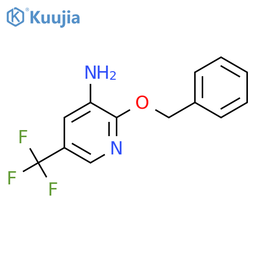 2-(benzyloxy)-5-(trifluoromethyl)pyridin-3-amine structure