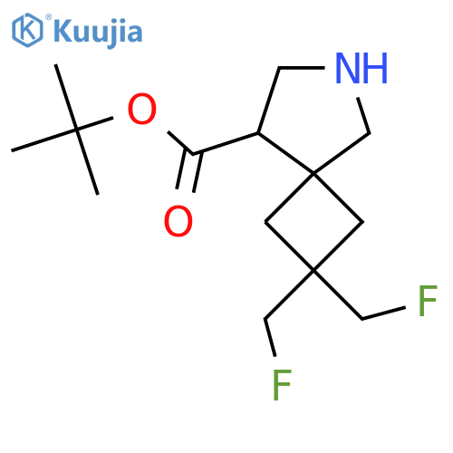tert-butyl 2,2-bis(fluoromethyl)-6-azaspiro3.4octane-8-carboxylate structure