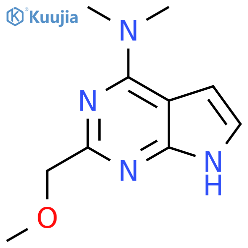 2-(methoxymethyl)-N,N-dimethyl-7H-pyrrolo2,3-dpyrimidin-4-amine structure