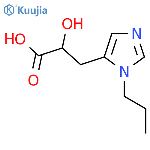 2-hydroxy-3-(1-propyl-1H-imidazol-5-yl)propanoic acid structure