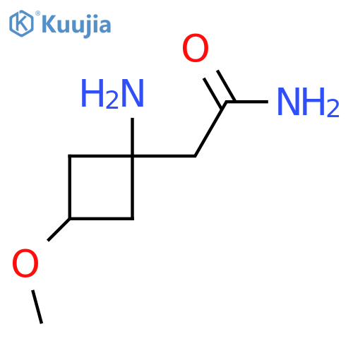 2-(1-amino-3-methoxycyclobutyl)acetamide structure