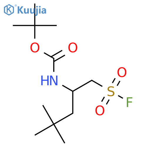 tert-butyl N-1-(fluorosulfonyl)-4,4-dimethylpentan-2-ylcarbamate structure