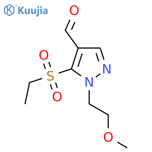 5-(ethanesulfonyl)-1-(2-methoxyethyl)-1H-pyrazole-4-carbaldehyde structure