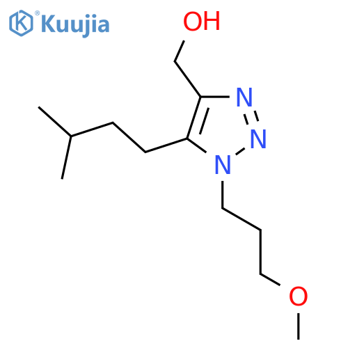 1-(3-methoxypropyl)-5-(3-methylbutyl)-1H-1,2,3-triazol-4-ylmethanol structure