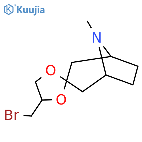 4'-(bromomethyl)-8-methyl-8-azaspirobicyclo3.2.1octane-3,2'-1,3dioxolane structure