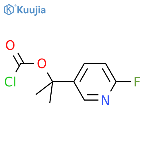 2-(6-fluoropyridin-3-yl)propan-2-yl chloroformate structure