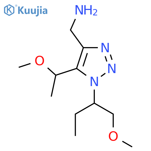 1-(1-methoxybutan-2-yl)-5-(1-methoxyethyl)-1H-1,2,3-triazol-4-ylmethanamine structure