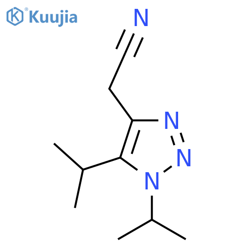 2-bis(propan-2-yl)-1H-1,2,3-triazol-4-ylacetonitrile structure