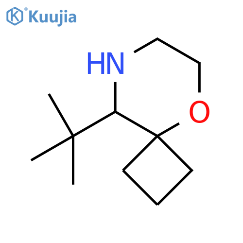 9-tert-butyl-5-oxa-8-azaspiro3.5nonane structure