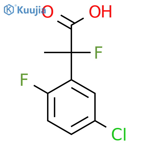 2-(5-Chloro-2-fluorophenyl)-2-fluoropropanoic acid structure