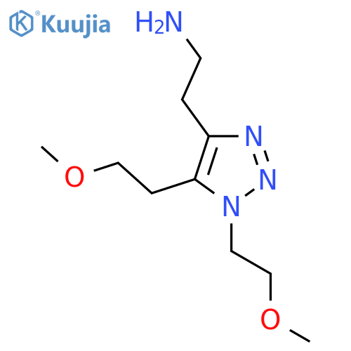 2-bis(2-methoxyethyl)-1H-1,2,3-triazol-4-ylethan-1-amine structure