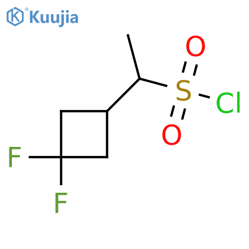 1-(3,3-difluorocyclobutyl)ethane-1-sulfonyl chloride structure
