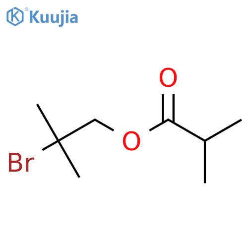 2-bromo-2-methylpropyl 2-methylpropanoate structure
