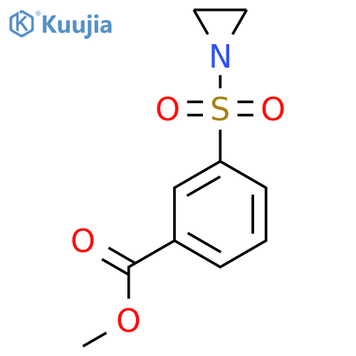 methyl 3-(aziridine-1-sulfonyl)benzoate structure