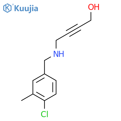 4-{(4-chloro-3-methylphenyl)methylamino}but-2-yn-1-ol structure