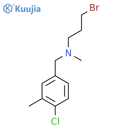 (3-bromopropyl)(4-chloro-3-methylphenyl)methylmethylamine structure
