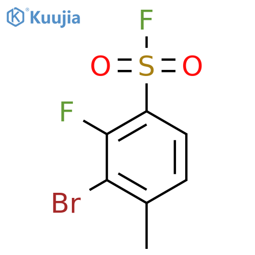 3-bromo-2-fluoro-4-methylbenzene-1-sulfonyl fluoride structure