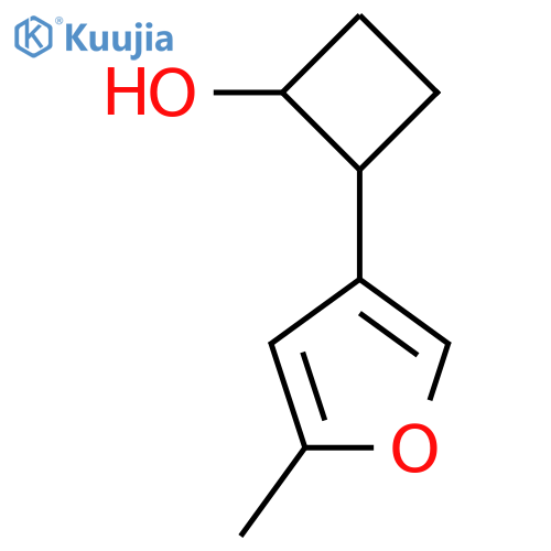 2-(5-methylfuran-3-yl)cyclobutan-1-ol structure