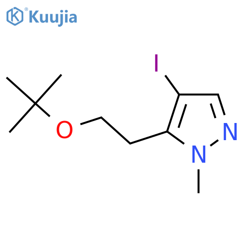 5-2-(tert-butoxy)ethyl-4-iodo-1-methyl-1H-pyrazole structure