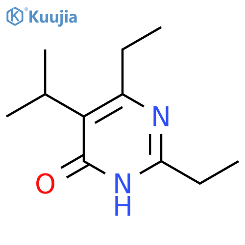 2,6-diethyl-5-(propan-2-yl)pyrimidin-4-ol structure