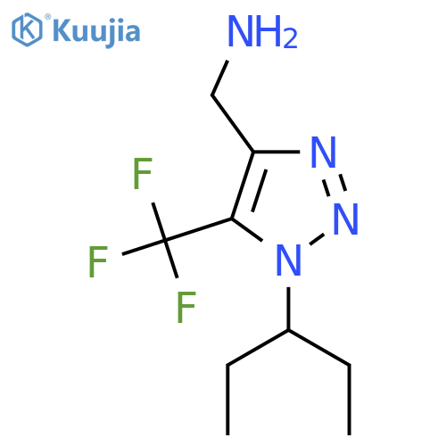 1-(pentan-3-yl)-5-(trifluoromethyl)-1H-1,2,3-triazol-4-ylmethanamine structure