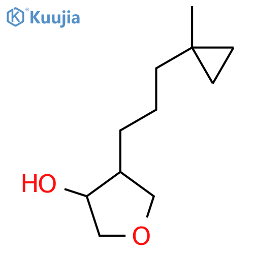 4-3-(1-methylcyclopropyl)propyloxolan-3-ol structure