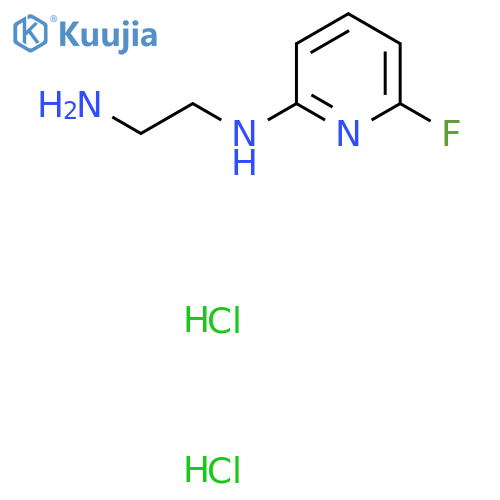 N1-(6-fluoropyridin-2-yl)ethane-1,2-diamine dihydrochloride structure