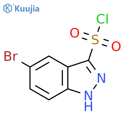 5-bromo-1H-indazole-3-sulfonyl chloride structure