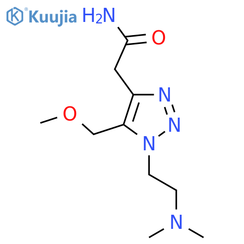 2-{1-2-(dimethylamino)ethyl-5-(methoxymethyl)-1H-1,2,3-triazol-4-yl}acetamide structure