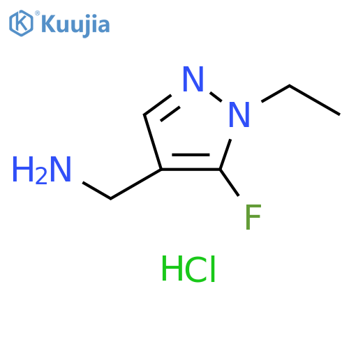 (1-ethyl-5-fluoro-1H-pyrazol-4-yl)methanamine dihydrochloride structure