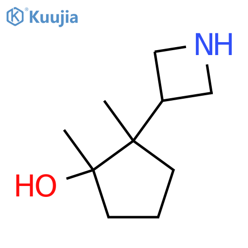 2-(azetidin-3-yl)-1,2-dimethylcyclopentan-1-ol structure