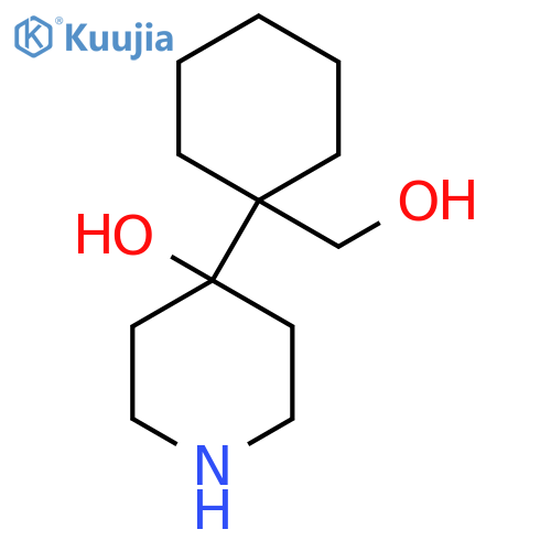 4-1-(hydroxymethyl)cyclohexylpiperidin-4-ol structure