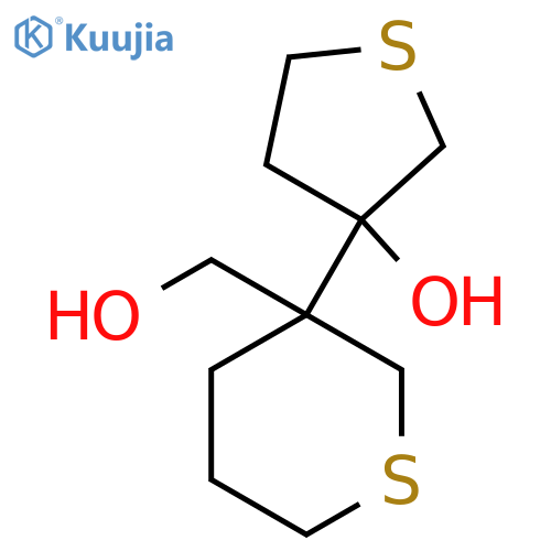 3-3-(hydroxymethyl)thian-3-ylthiolan-3-ol structure