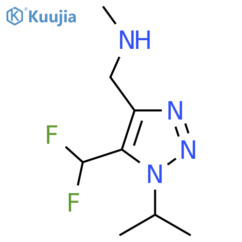 {5-(difluoromethyl)-1-(propan-2-yl)-1H-1,2,3-triazol-4-ylmethyl}(methyl)amine structure