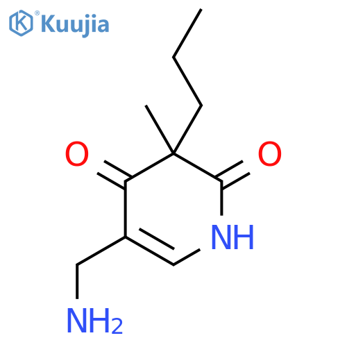 5-(aminomethyl)-3-methyl-3-propyl-1,2,3,4-tetrahydropyridine-2,4-dione structure