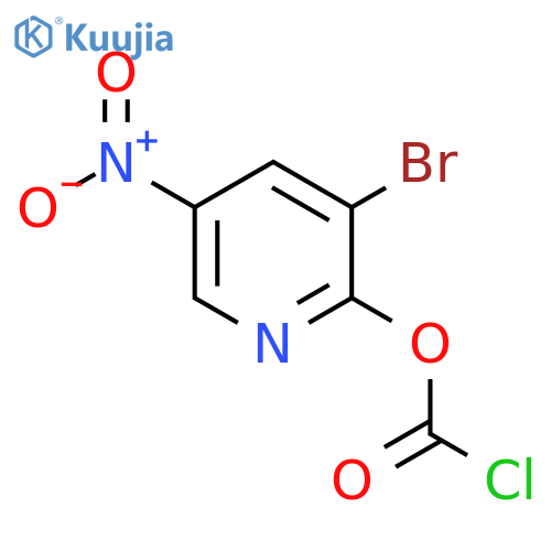 3-bromo-5-nitropyridin-2-yl chloroformate structure
