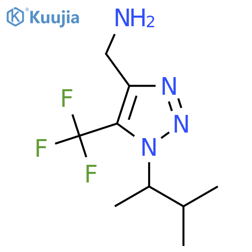1-(3-methylbutan-2-yl)-5-(trifluoromethyl)-1H-1,2,3-triazol-4-ylmethanamine structure