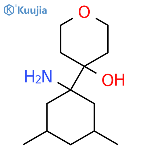 4-(1-amino-3,5-dimethylcyclohexyl)oxan-4-ol structure