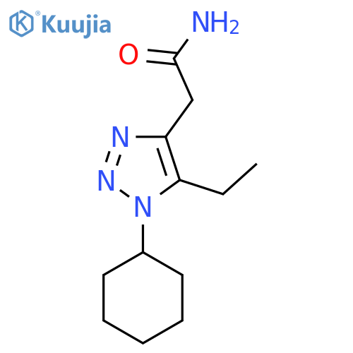2-(1-cyclohexyl-5-ethyl-1H-1,2,3-triazol-4-yl)acetamide structure