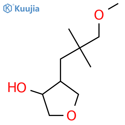 4-(3-methoxy-2,2-dimethylpropyl)oxolan-3-ol structure