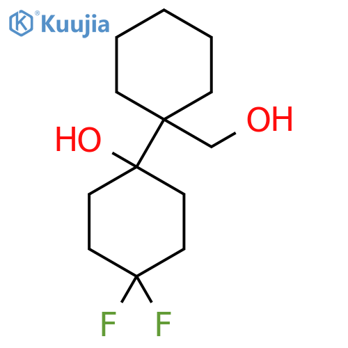 4,4-difluoro-1-1-(hydroxymethyl)cyclohexylcyclohexan-1-ol structure