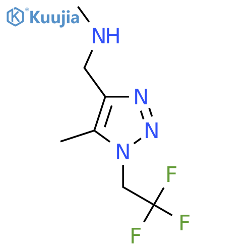 methyl({5-methyl-1-(2,2,2-trifluoroethyl)-1H-1,2,3-triazol-4-ylmethyl})amine structure