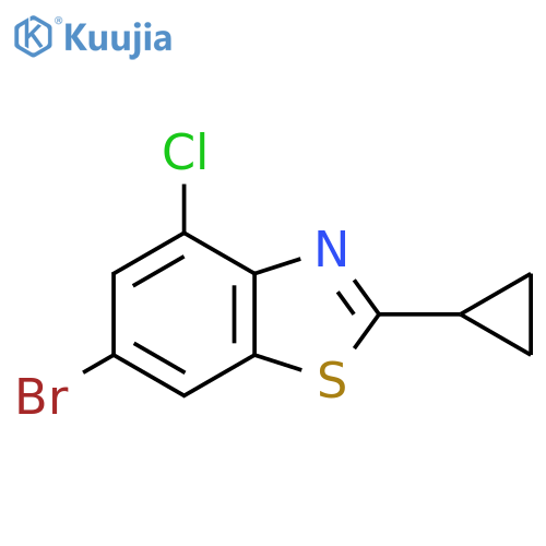 6-bromo-4-chloro-2-cyclopropyl-1,3-benzothiazole structure