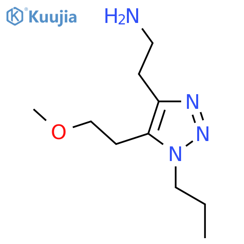 2-5-(2-methoxyethyl)-1-propyl-1H-1,2,3-triazol-4-ylethan-1-amine structure