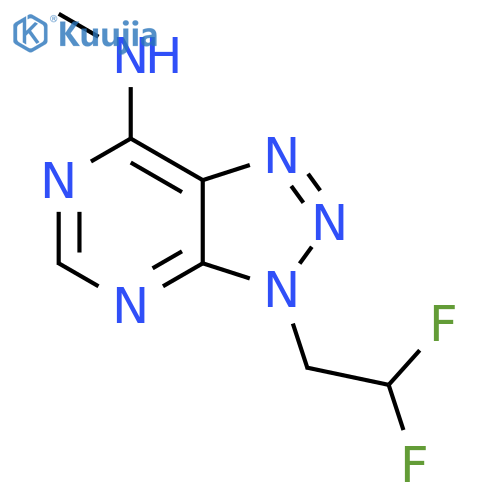 3-(2,2-difluoroethyl)-N-methyl-3H-1,2,3triazolo4,5-dpyrimidin-7-amine structure