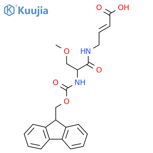 4-2-({(9H-fluoren-9-yl)methoxycarbonyl}amino)-3-methoxypropanamidobut-2-enoic acid structure