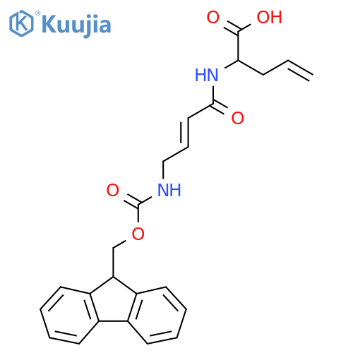 2-4-({(9H-fluoren-9-yl)methoxycarbonyl}amino)but-2-enamidopent-4-enoic acid structure