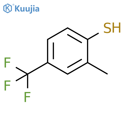 2-methyl-4-(trifluoromethyl)benzene-1-thiol structure
