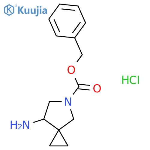 Benzyl 7-amino-5-azaspiro[2.4]heptane-5-carboxylate hydrochloride structure