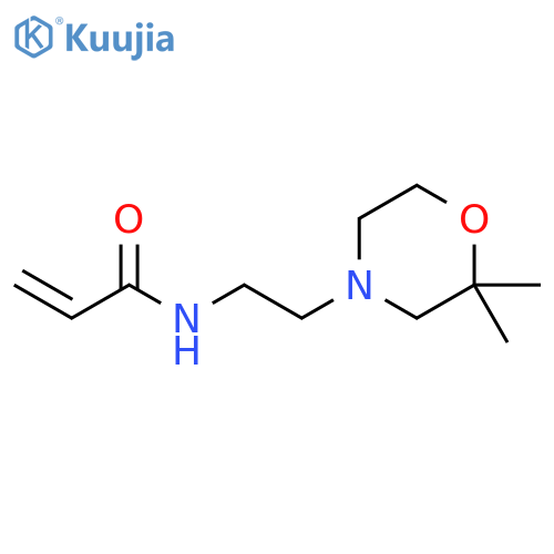 N-[2-(2,2-Dimethyl-4-morpholinyl)ethyl]-2-propenamide structure